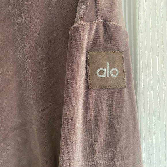 Alo yoga velour glimmer full zip hoodie - Picture 3 of 8